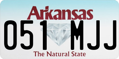 AR license plate 051MJJ