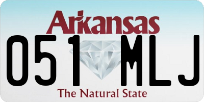 AR license plate 051MLJ
