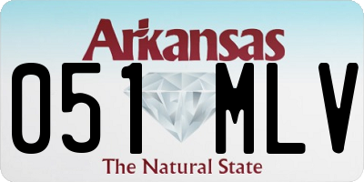 AR license plate 051MLV