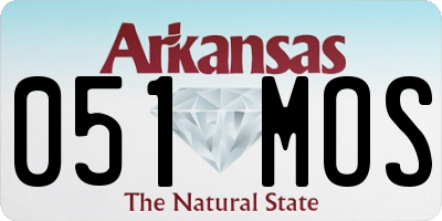 AR license plate 051MOS