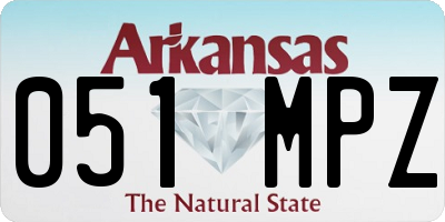 AR license plate 051MPZ