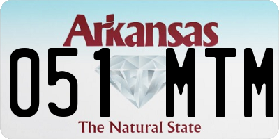 AR license plate 051MTM