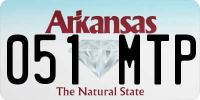 AR license plate 051MTP