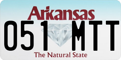 AR license plate 051MTT