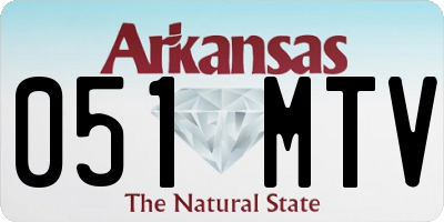 AR license plate 051MTV