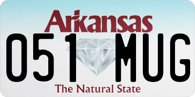 AR license plate 051MUG