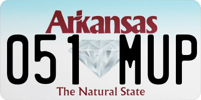 AR license plate 051MUP