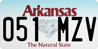 AR license plate 051MZV