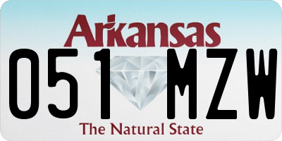 AR license plate 051MZW