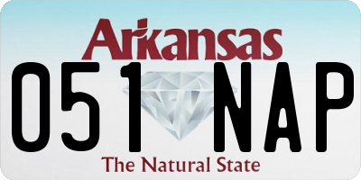 AR license plate 051NAP