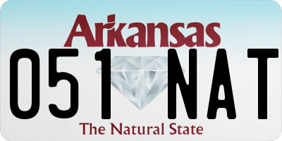 AR license plate 051NAT