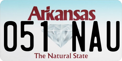 AR license plate 051NAU