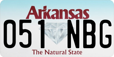 AR license plate 051NBG