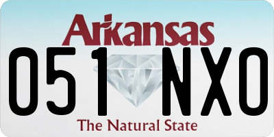 AR license plate 051NXO