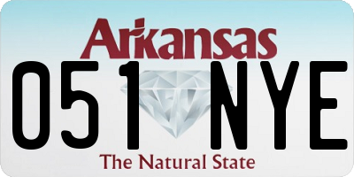 AR license plate 051NYE