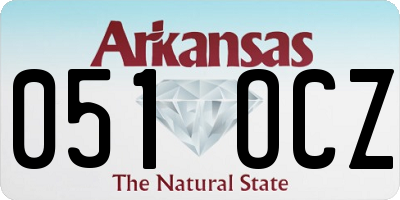 AR license plate 051OCZ