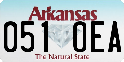 AR license plate 051OEA