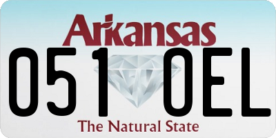 AR license plate 051OEL