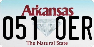 AR license plate 051OER