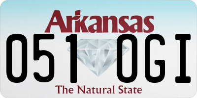 AR license plate 051OGI