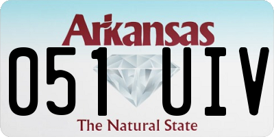 AR license plate 051UIV