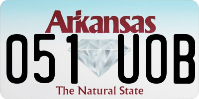 AR license plate 051UOB