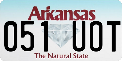 AR license plate 051UOT