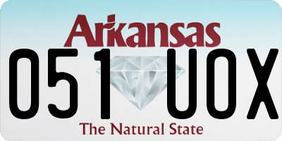 AR license plate 051UOX