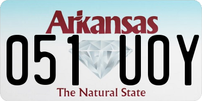 AR license plate 051UOY