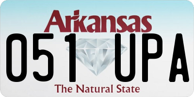 AR license plate 051UPA