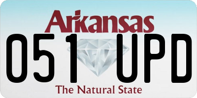 AR license plate 051UPD