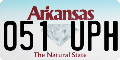 AR license plate 051UPH