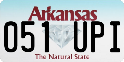 AR license plate 051UPI