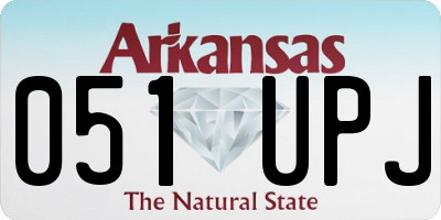 AR license plate 051UPJ