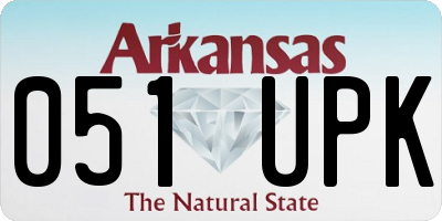 AR license plate 051UPK