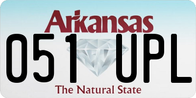 AR license plate 051UPL