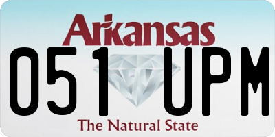 AR license plate 051UPM