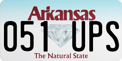 AR license plate 051UPS