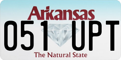 AR license plate 051UPT