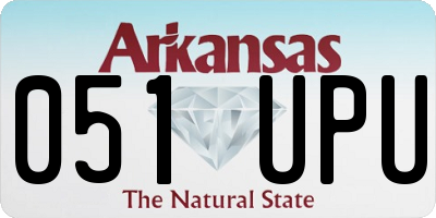 AR license plate 051UPU