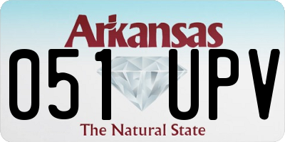 AR license plate 051UPV