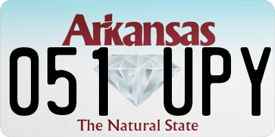 AR license plate 051UPY
