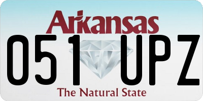 AR license plate 051UPZ