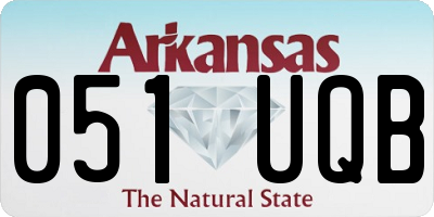 AR license plate 051UQB