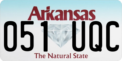 AR license plate 051UQC
