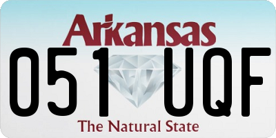 AR license plate 051UQF