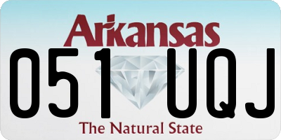 AR license plate 051UQJ