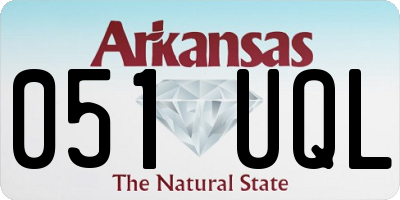 AR license plate 051UQL