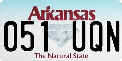 AR license plate 051UQN
