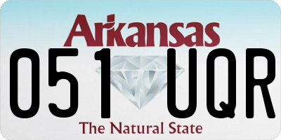 AR license plate 051UQR